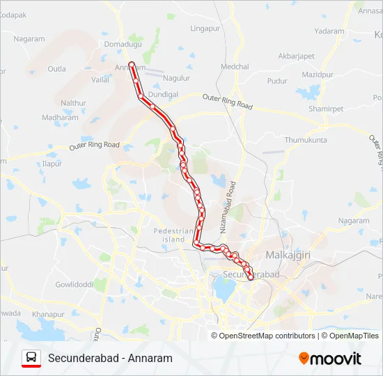 230D Bus Line Map