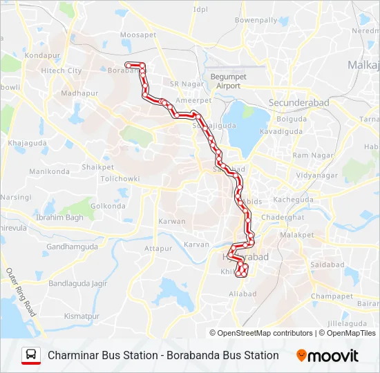 9YF Bus Line Map