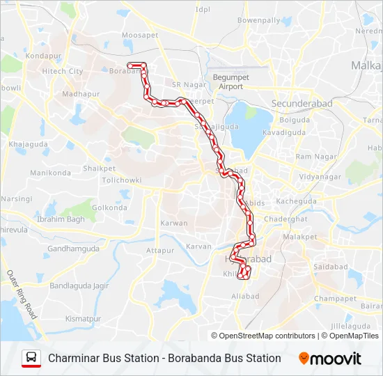 9YF Bus Line Map