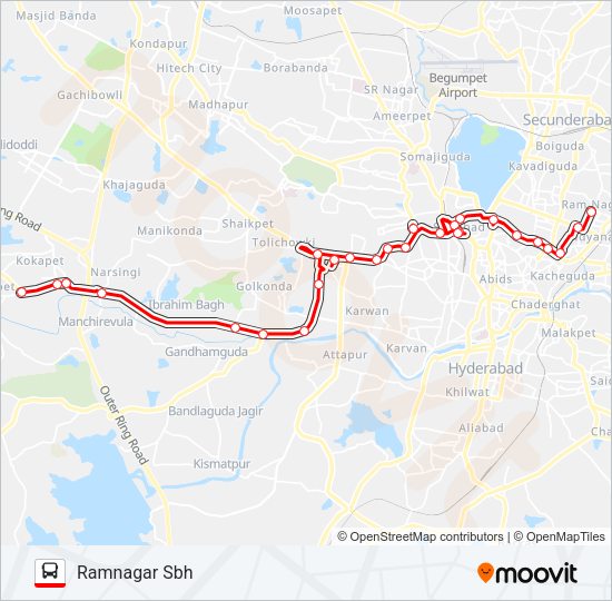 6B Bus Line Map