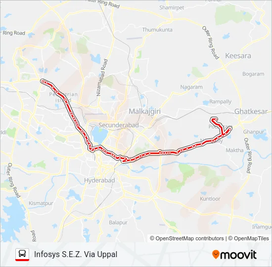 113KJ Bus Line Map