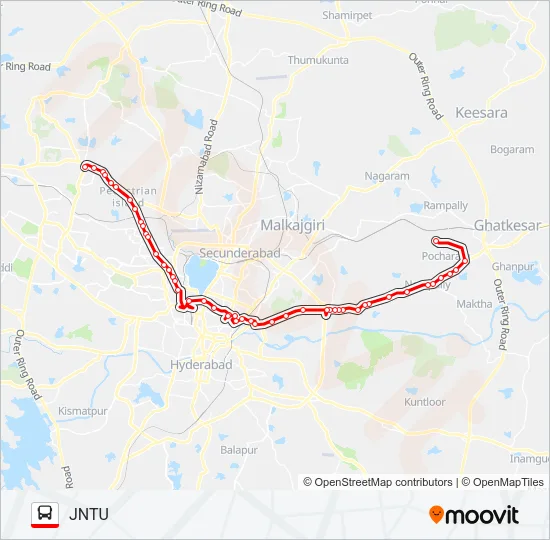 113KJ Bus Line Map