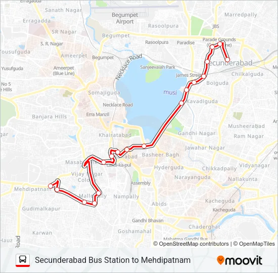 5M Bus Line Map