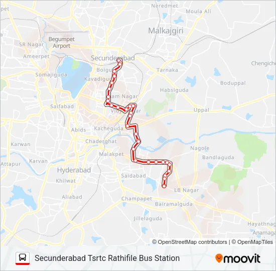 107V/P Bus Line Map