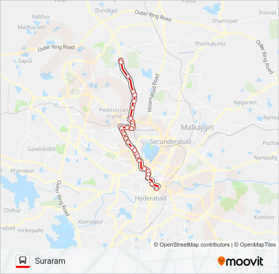 283D Bus Line Map