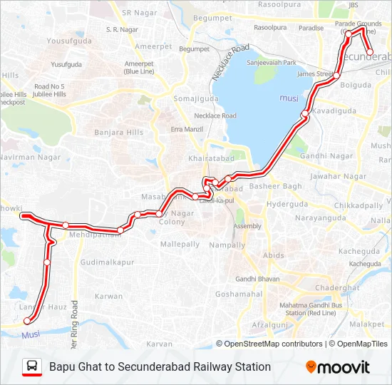 5BL Bus Line Map