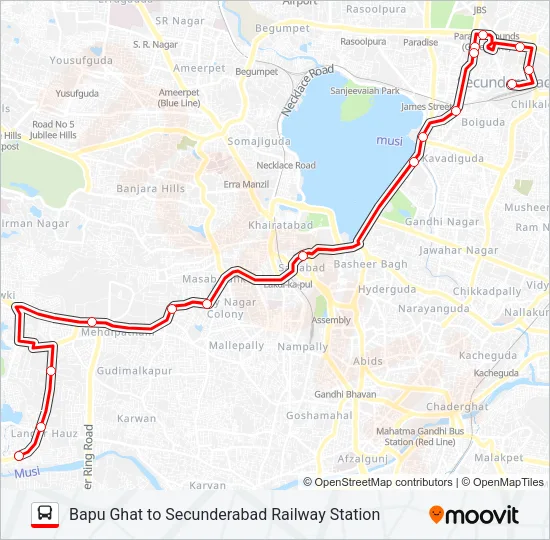 5BL Bus Line Map