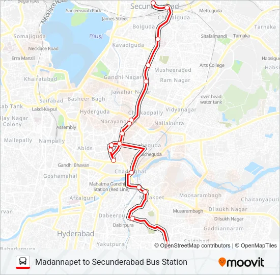 131 Bus Line Map