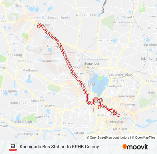 83K Bus Line Map