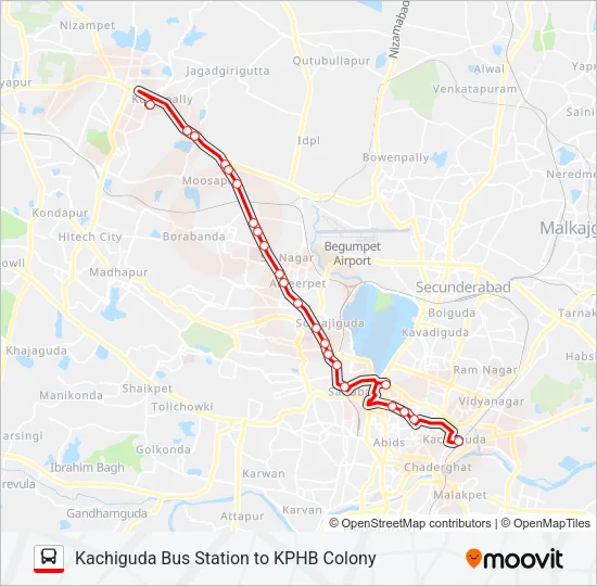 83K Bus Line Map