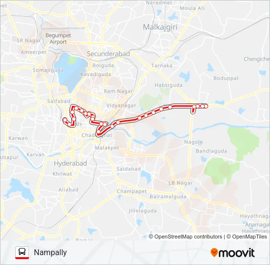 141 Bus Line Map