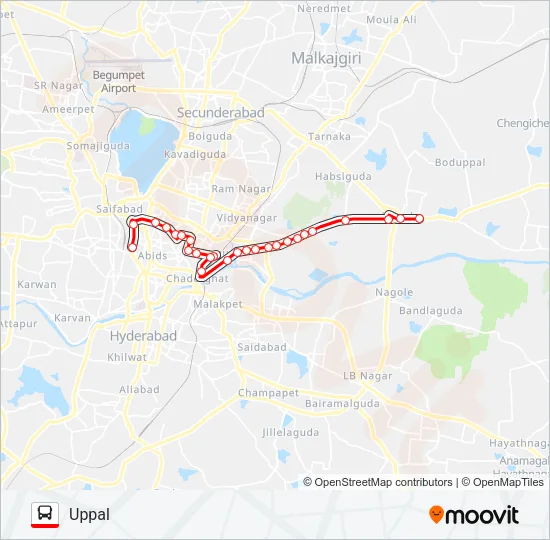 141 Bus Line Map