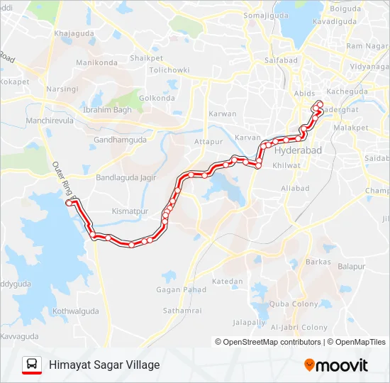 94H Bus Line Map