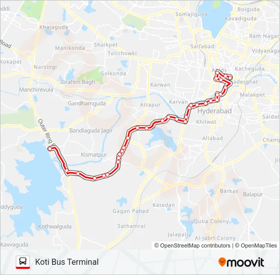 94H Bus Line Map