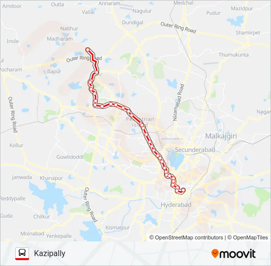 224K Bus Line Map