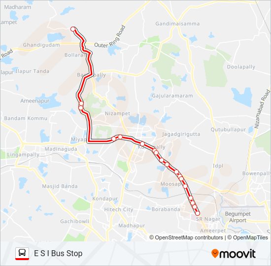 224K bus Line Map