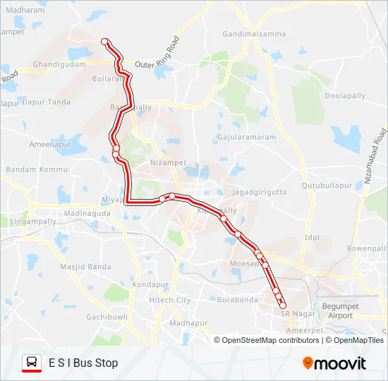 224K Bus Line Map