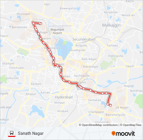 Nh 163 Route Map 84S Route: Schedules, Stops & Maps - Sanath Nagar (Updated)