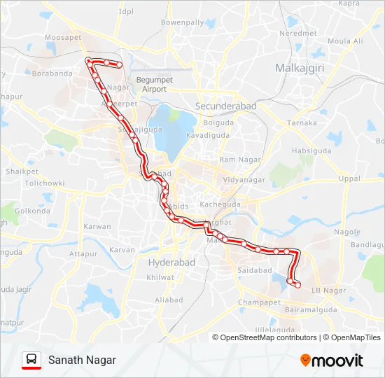 84S Bus Line Map