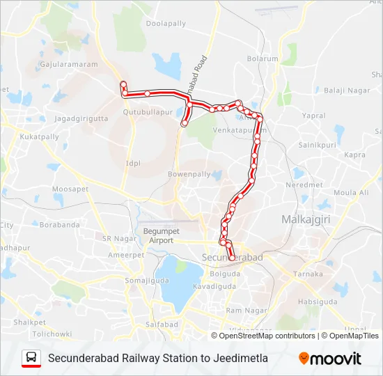 25J Bus Line Map