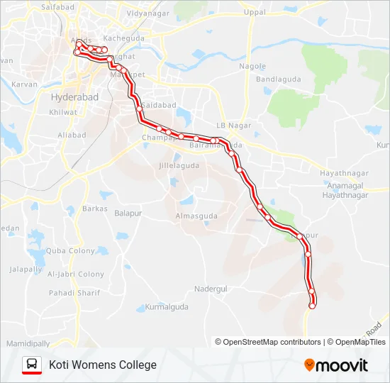 277B Bus Line Map