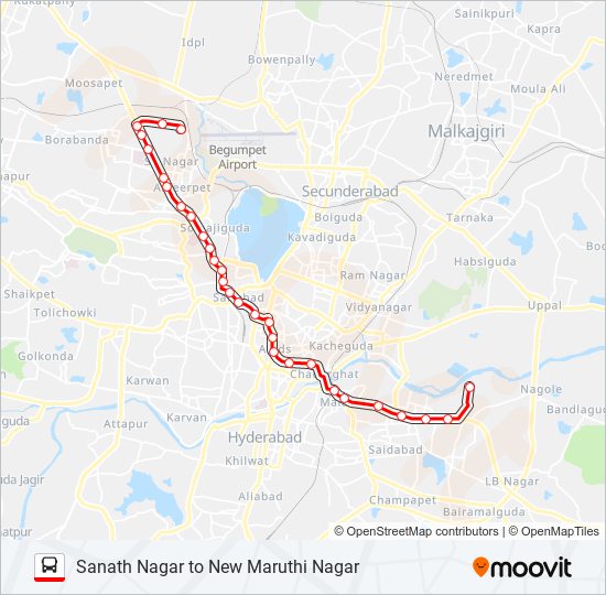 Nh 65 Route Map 158M Route: Schedules, Stops & Maps - Old Maruthinagar Bus Stop (Updated)