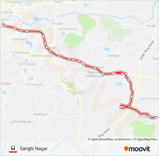 204S Bus Line Map