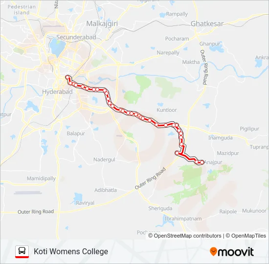 204S Bus Line Map