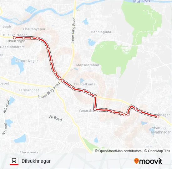 299D Bus Line Map
