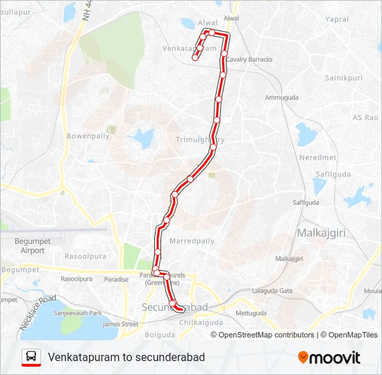 21 Bus Line Map