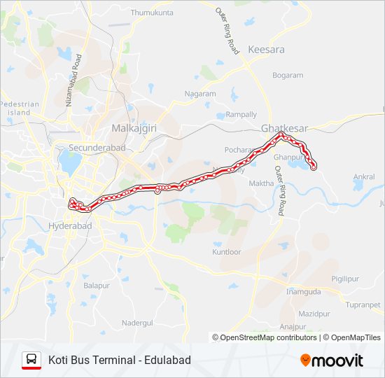 National Highway 163 Route Map 280E Route: Schedules, Stops & Maps - Edulabad (Updated)