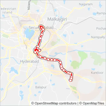 1V Bus Line Map