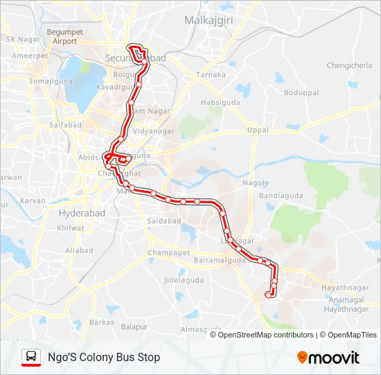 1V Bus Line Map
