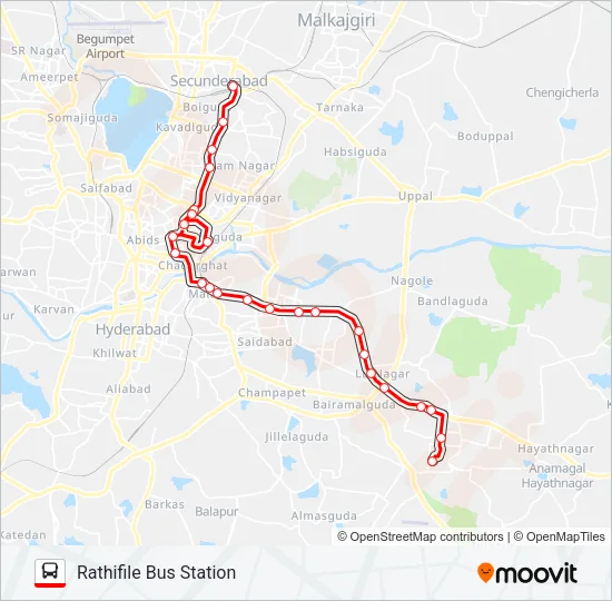 1V Bus Line Map