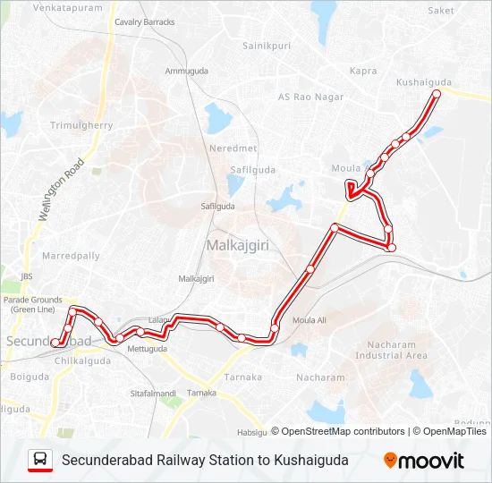15 Bus Line Map