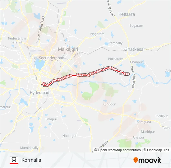 283K Bus Line Map