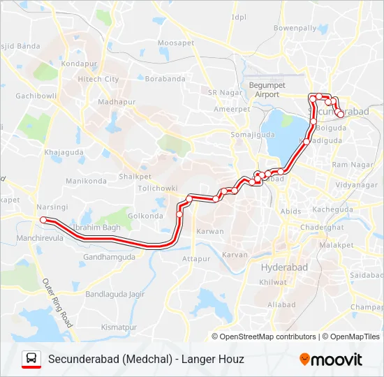 5L Bus Line Map