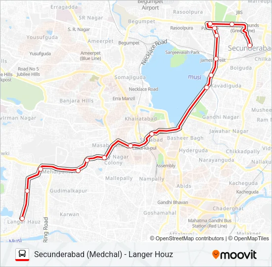 5L Bus Line Map
