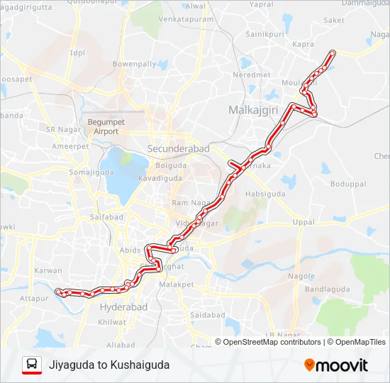 3KJ Bus Line Map