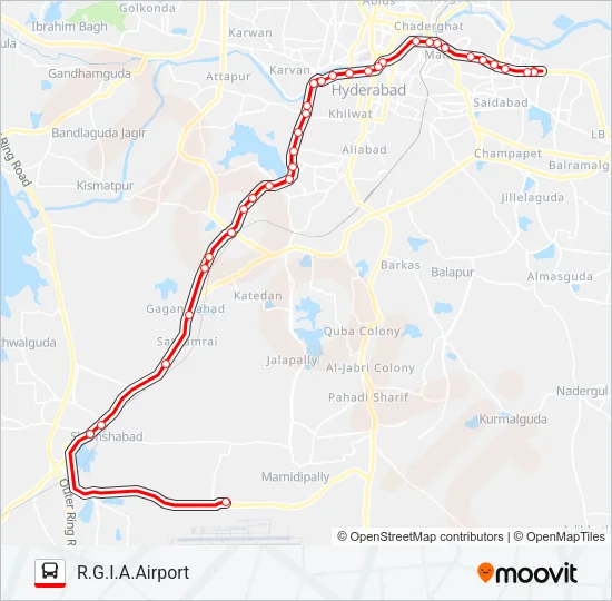252 Bus Line Map