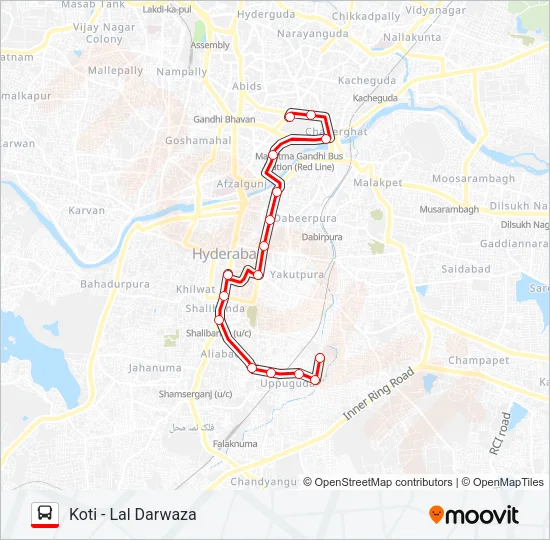 67L Bus Line Map