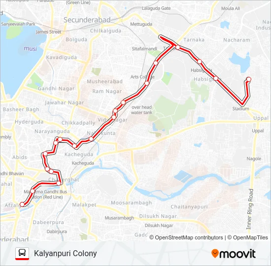 3B Bus Line Map