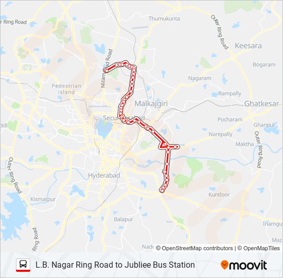 Suchitra X Roads Hyderabad Map 25S90L Route: Schedules, Stops & Maps - Suchitra (Updated)