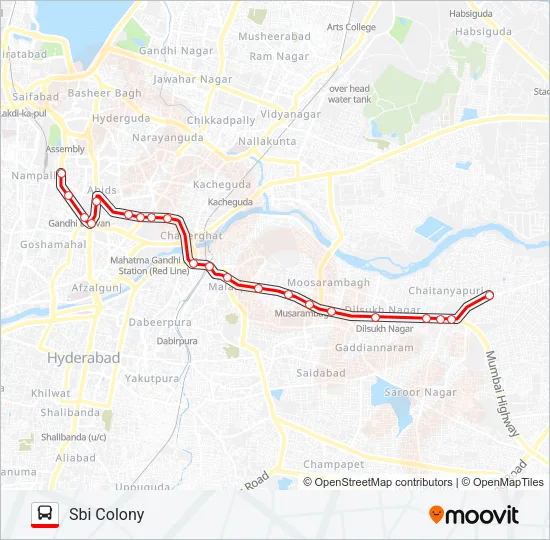 100K Bus Line Map
