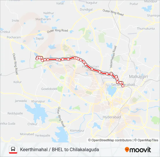226M Bus Line Map