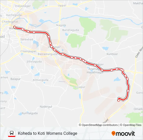 204K Bus Line Map