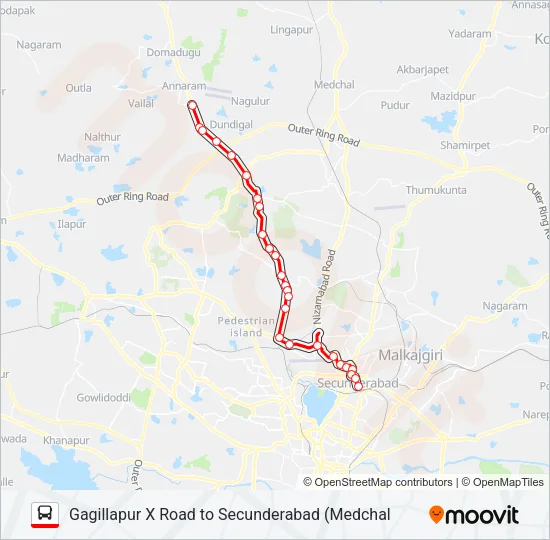 230G Bus Line Map