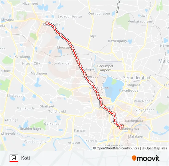 187 Bus Line Map