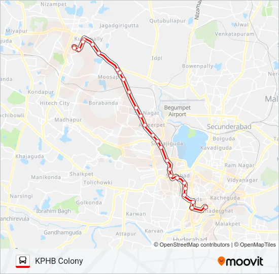 187 Bus Line Map