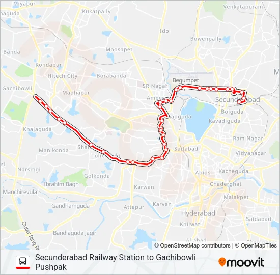 49E Bus Line Map